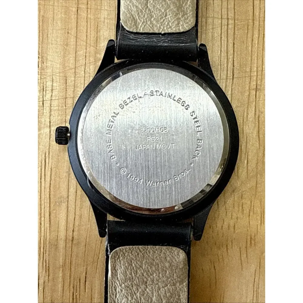 Armitron Taz Watch Men’s Women's 32mm Case Black Resin Band‎ Quartz,New Battery